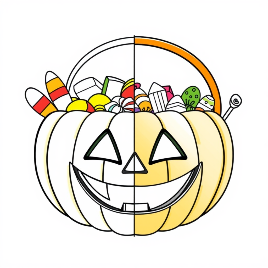 Jackolantern_candy_bucket_for_trickortreating_illustration_0001