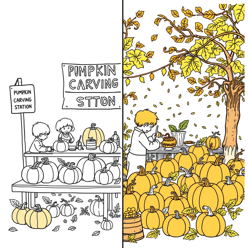 Pumpkin_carving_station_at_patch_party_illustration_0001