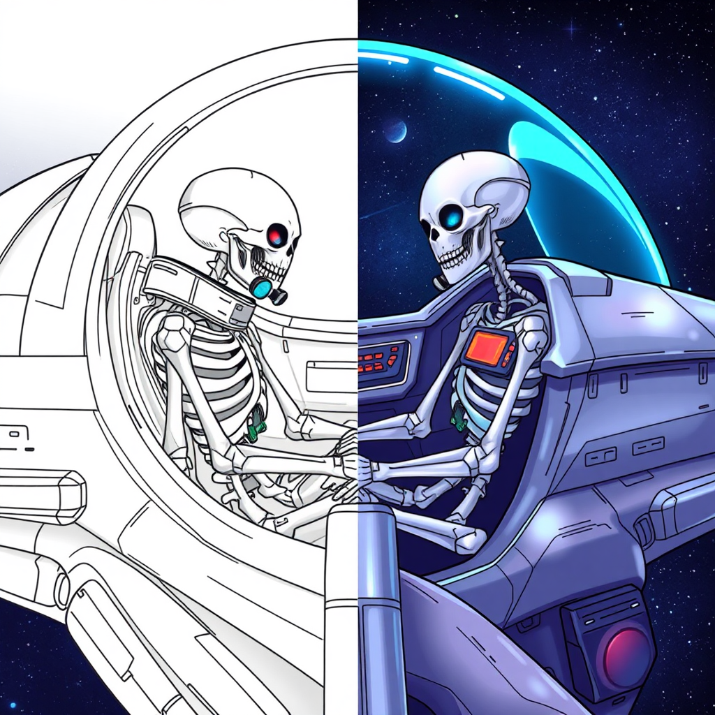 Skeletal_alien_pilot_in_cosmic_ship_drawing_0001